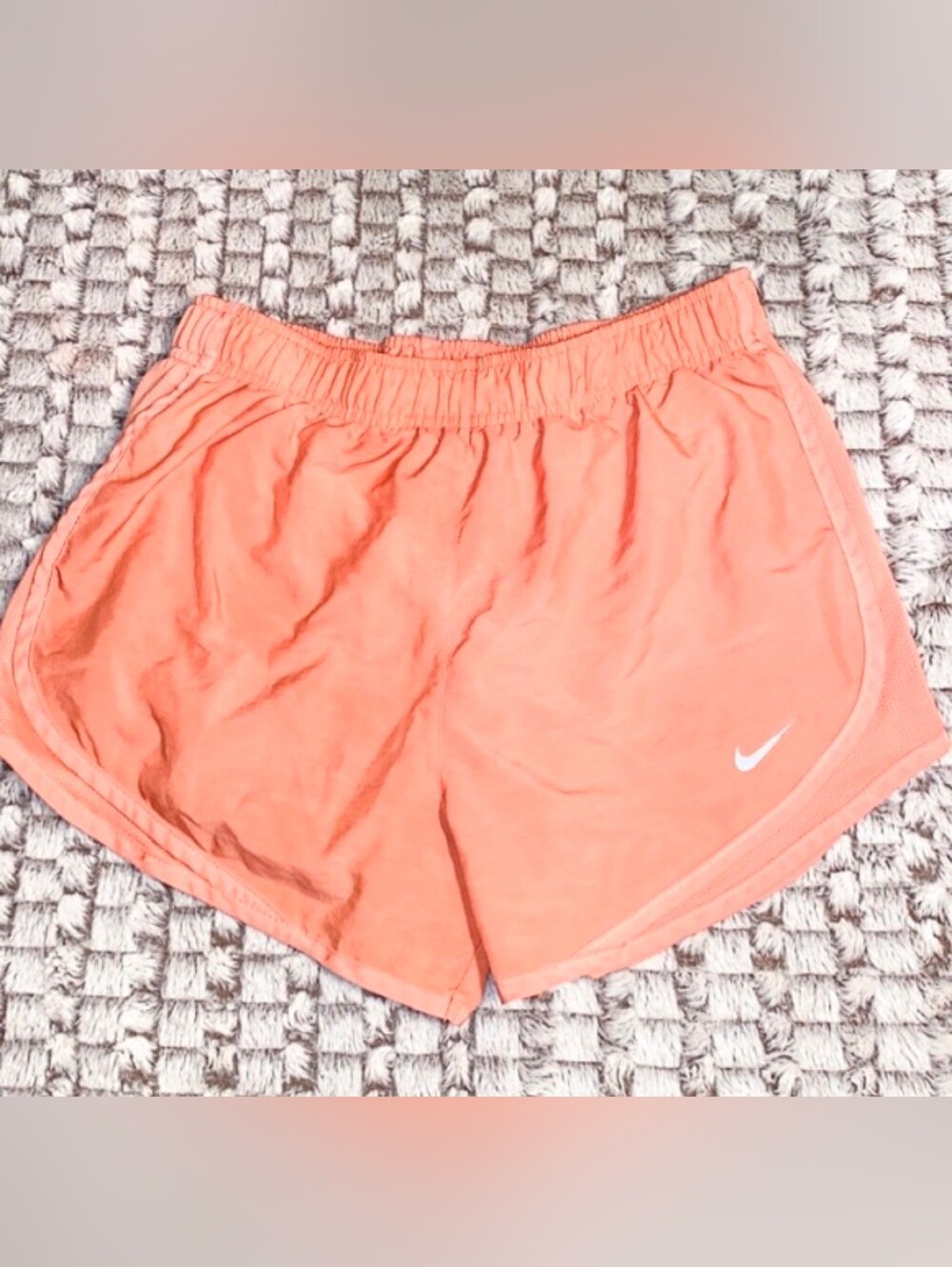 Nike tempo shorts Peach Color women’s running athletic Size Small